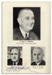 President Kennedy 1961 Birthday Program Signed by Bobby Kennedy, Vice President Lyndon B. Johnson & More