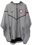 Pole Vaulter Brad Walker Worn Olympic Logo Nike Jacket With Signed LOA & Photo -- Worn During His Win at USA Nationals in 2012 & Divested Following a Publicized Endorsement Dispute With Nike