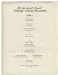Program From The 22nd Academy Awards, Held in 1950