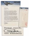 Gene Roddenberry Letter Signed Regarding the Film-Version of Star Trek-- ...True to the American corporate image, Paramount keeps slipping new zingers in each version of the contract...