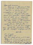 Lee Harvey Oswald Autograph Letter Twice Signed to His Mother From Russia in 1961 -- Used by The Warren Commission & With Warren Exhibit #187 Tag Still Affixed