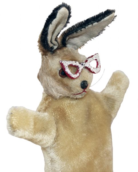Original Captain Kangaroo's Bunny Rabbit & Mr. Moose Puppets Obtained Directly from Bob Keeshan