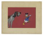 Disney Cel Featuring Donald Duck in Mickey Mouse Ears