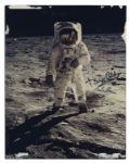 The Most Famous Apollo 11 Photo Signed by the Crew -- 8'' x 10'' 