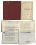 Two Margaret Mitchell Typed Letters Signed (One with Great Content) Regarding Her Policies for Autographing Copies of Gone with the Wind Making This Pasted-In Signed Copy One of Her Last 