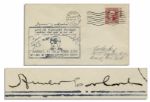 Amelia Earhart Signed Cover Cancelled 20 June 1932