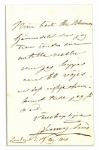 Swedish Opera Singer Jenny Lind Autograph Letter Signed