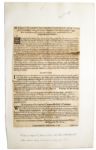 Charles I English Civil War Broadside -- ''...Whereas the King, seduced by wicked councell, doth make war against his Parliament and people...'' -- 1642