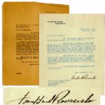 President Franklin Roosevelt Letter Signed -- ...You are wholly right in regard to the polluted waters of the Hudson River...the problem is...not [for] the Federal Government...