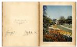 1951 Royal Christmas Card Signed by King George VI & The Queen Mother Elizabeth -- Giant Card Measures 8'' x 10''