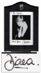Princess Diana Signed Photo in Her Royal Frame -- Fine