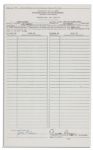 Ronald Reagan Historic Presidential Republican Primary Petition Signed -- Reagan Signs This Ohio Petition to Challenge in the Primary