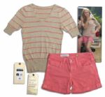 Zoey Deutch Screen Worn Pink Jeans & Striped Knit Top From Beautiful Creatures