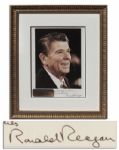 Ronald Reagan Signed 8 x 10 Photo