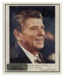 Ronald Reagan Signed 8'' x 10'' Photo