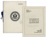 William Howard Taft Presidential Inauguration Ceremony Program