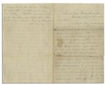 Gettysburg Civil War Letter from Corp. Francis Long of the 16th Vermont Infantry -- Dated 2 July 1863, The Day Before Pickett's Charge -- ''...skirmishing is going on in front of us...''
