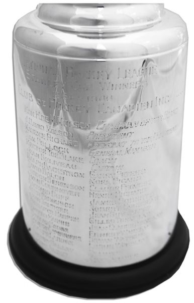 1964-65 Montreal Canadians Dick Duff Miniature Stanley Cup Championship Presentational Trophy
