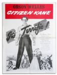 Rare Poster Measuring 18.5 x 24.5 Promoting Citizen Kane -- Hailed as The Greatest Film of All Time