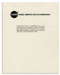 Neil Armstrong Signed 8'' x 10'' NASA Photo -- With JSA LOA