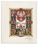 Acclaimed Graphic Artist Arthur Szyk Signed Print & First Edition of ''The Art and Politics of Arthur Szyk''
