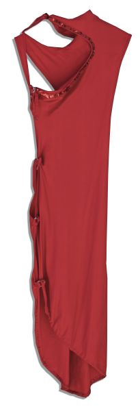 Raquel Welch Worn Red Dress