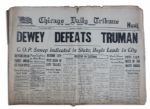 ''Dewey Defeats Truman'' Newspaper -- The Most Famous Newspaper Mistake of All Time