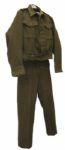 Zahal Military Uniform Pieces From 1948, The Israeli Defense Forces' First Year, Issued to & Worn by David Ben-Gurion's Son-In-Law During The War of Independence
