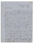 John Tyler Autograph Letter Signed Referencing Famed Campaign Slogan ''Tippecanoe and Tyler Too'' -- ''...the Old Line Whigs will vote for Buck and Breck. That is the new Tip and Tie firm...''