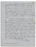 John Tyler Autograph Letter Signed Referencing Famed Campaign Slogan ''Tippecanoe and Tyler Too'' -- ''...the Old Line Whigs will vote for Buck and Breck. That is the new Tip and Tie firm...''