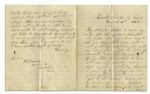 TX Confederate Letter by Friend R. McMahon of the 13th Texas Cavalry -- ''...I would not be a sergeant or corporal for $500 per day they are the dogs of a company...''