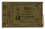 Academy Awards Original 1954 Ticket Stub