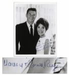Ronald Reagan & Nancy Reagan Signed & Inscribed Black-and-White Photo