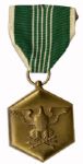 Official Engraved Army Commendation Medal Awarded to Major John C. Stanford -- Who Served Under General Patton