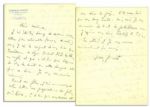 Jean Genet Autograph Letter Signed Pertaining to His Most Famous Novel, "Our Lady of the Flowers" -- "…I must regretfully tell you that [he] has already translated N D des Fleurs…"