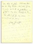 Jean Genet Autograph Letter Signed Pertaining to His Most Famous Novel, Our Lady of the Flowers -- …I must regretfully tell you that [he] has already translated N D des Fleurs…