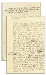 Louis Pasteur Handwritten Medical Notes Discussing the Case of a Young Girl Infected with Rabies Whom He Tried to Save -- "…bitten…by a dog…the poor kid had full-blown rabies…"