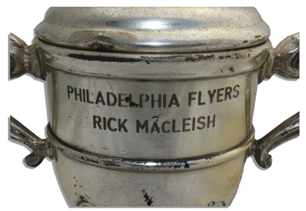 Rick MacLeish Clarence Cambell Trophy From the 1977 Season -- With an LOA From MacLeish