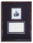 Oliver Wendell Holmes Signed & Handwritten Poem -- "…Lord of the Universe, shield us and guide us…Thou hast united us, - who shall divide us?…"