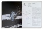 Apollo 11 Crew Signed Booklet First Lunar Landing as Told by The Astronauts -- Signed by Neil Armstrong, Buzz Aldrin & Michael Collins