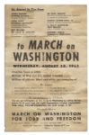 Rare Flyer From Martin Luther Kings 1963 March On Washington