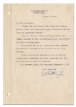 General George Patton Typed Letter Signed -- ''...I have written the Adjutant to day to ship the horses...''
