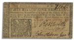 DOI Signer John Hart Signed 1776 New Jersey Currency