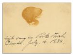 Samuel Francis Smith Signed First Stanza of ''America''
