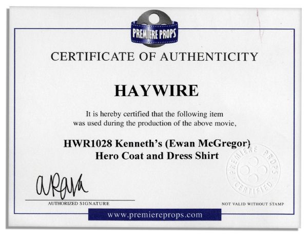 Ewan McGregor Hero Wardrobe From ''Haywire'' -- With a COA From Premiere Props