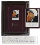 Mother Teresa Photo Signed