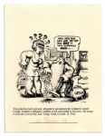 Robert Crumb Signed Sheet Featuring Crumb's ''East Village Other'' 1968 Cover Art