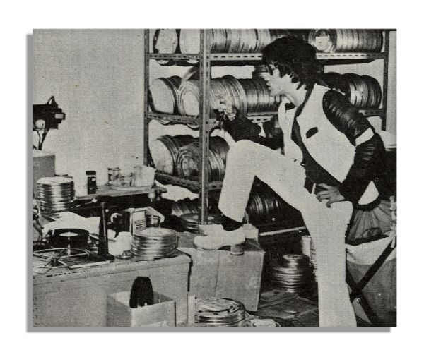Bruce Lee Owned & Worn White Leather Shoes With 3'' Lifts