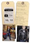 James Van Der Beek Screen Worn Leather Jacket & Scarf From Sitcom ''Don't Trust The B---- In Apartment 23'' -- With a COA from 20th Century Fox