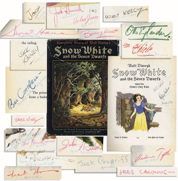 Disney's ''Snow White and the Seven Dwarfs'' First Edition Book -- with Signatures of More Than 50 of the Landmark Film's Artists & Animators